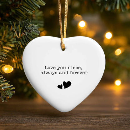 Love You Niece Always And Forever With Hearts