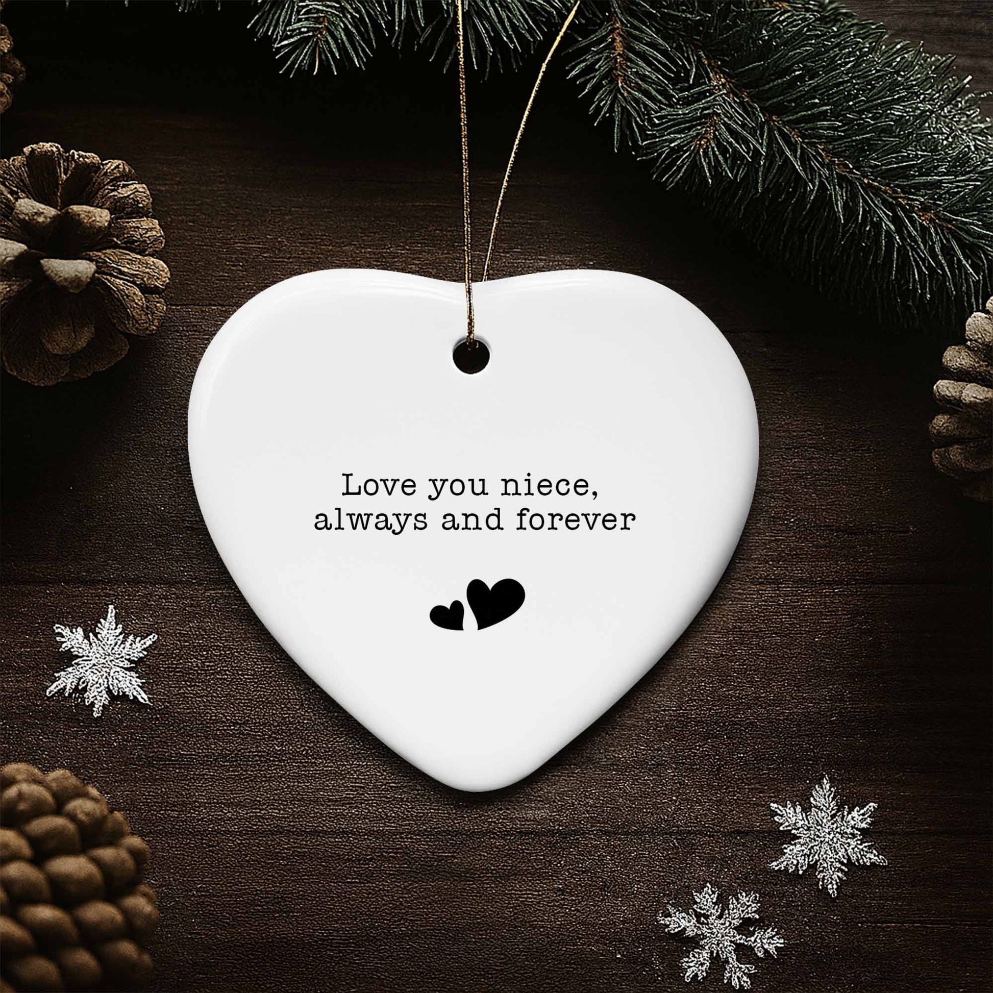 Love You Niece Always And Forever With Hearts