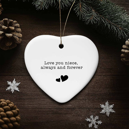 Love You Niece Always And Forever With Hearts