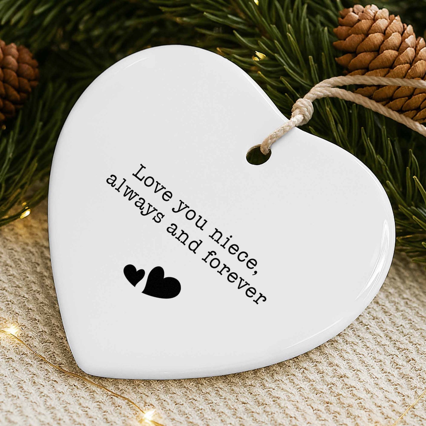 Love You Niece Always And Forever With Hearts