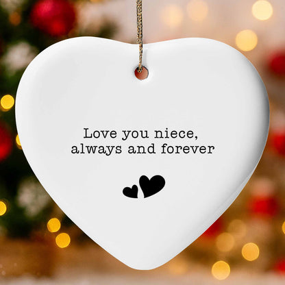 Love You Niece Always And Forever With Hearts