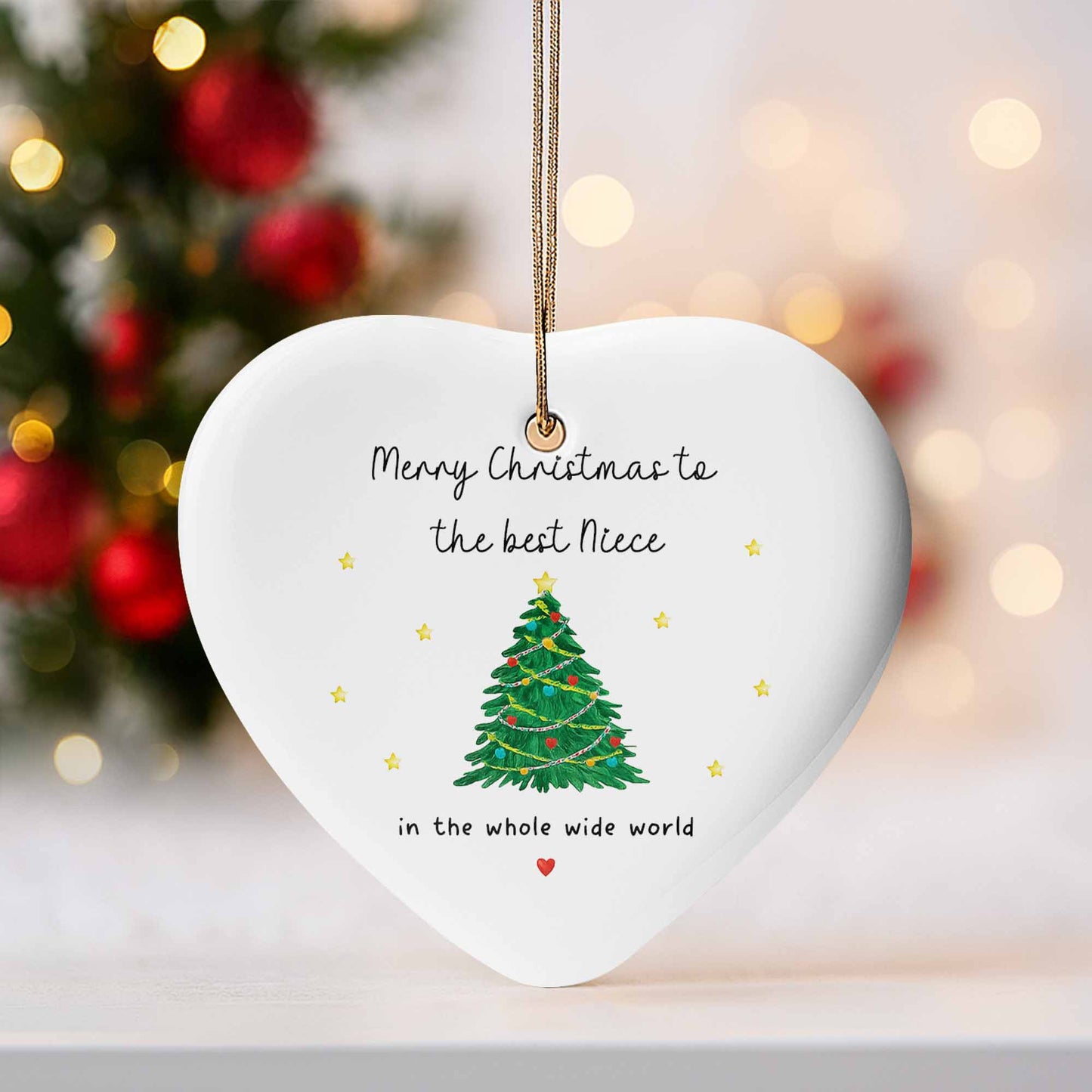 Merry Christmas To The Best Niece With Christmas Tree