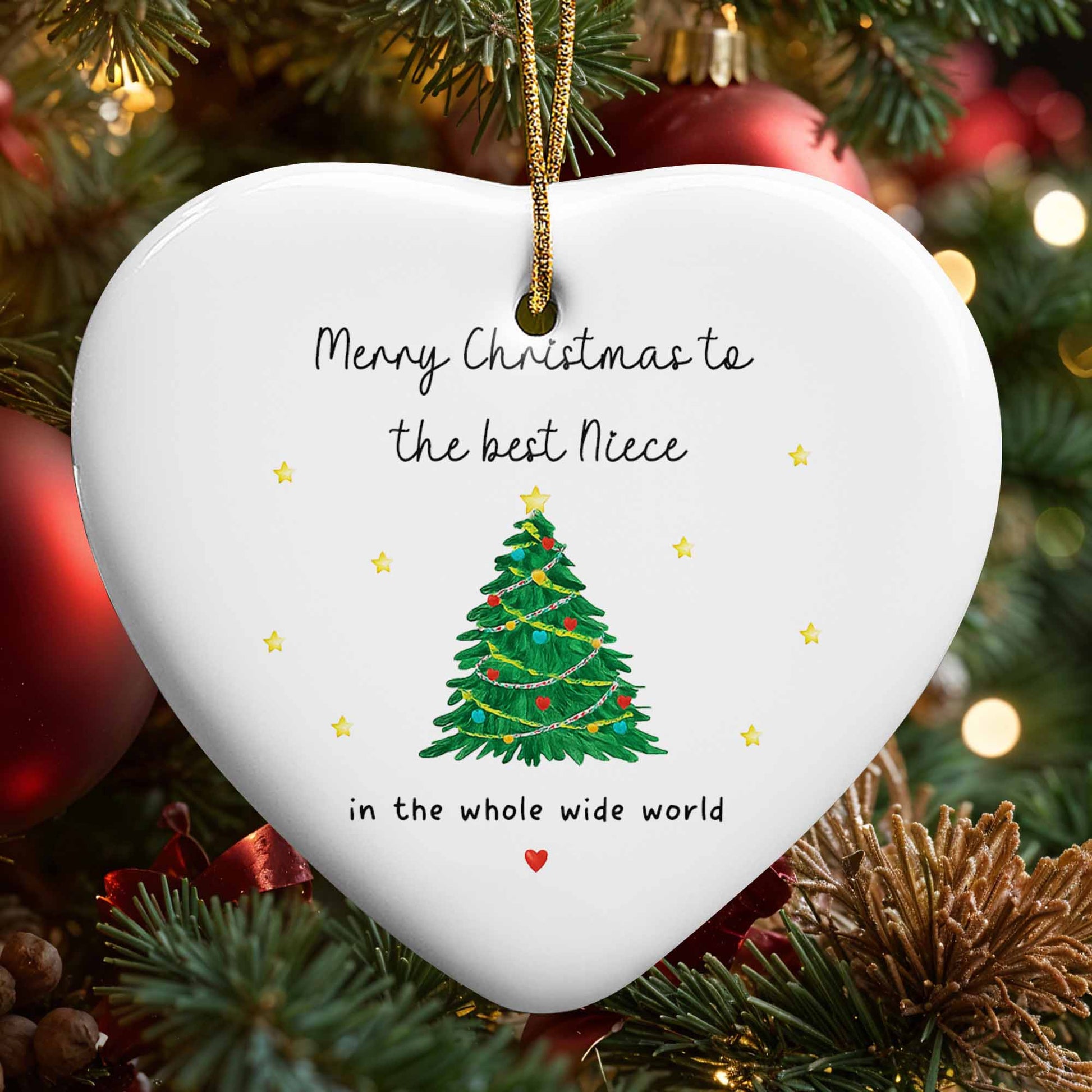 Merry Christmas To The Best Niece With Christmas Tree