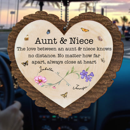 The Love Between An Aunt & Niece, Flowers And Butterflies
