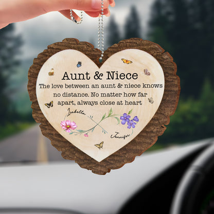 The Love Between An Aunt & Niece, Flowers And Butterflies