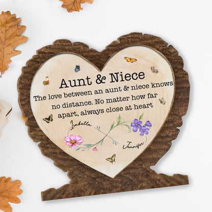 Love Between Aunt And Niece, Butterflies And Flowers