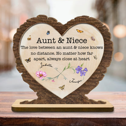 Love Between Aunt And Niece, Butterflies And Flowers