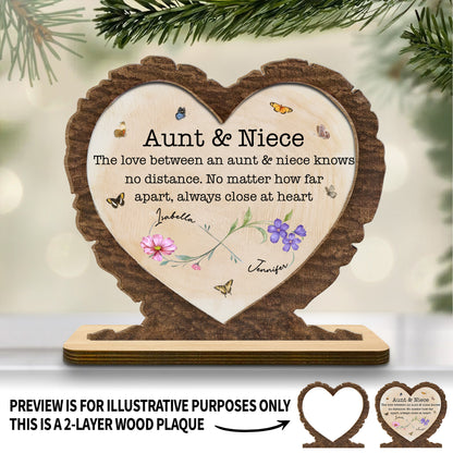 Love Between Aunt And Niece, Butterflies And Flowers