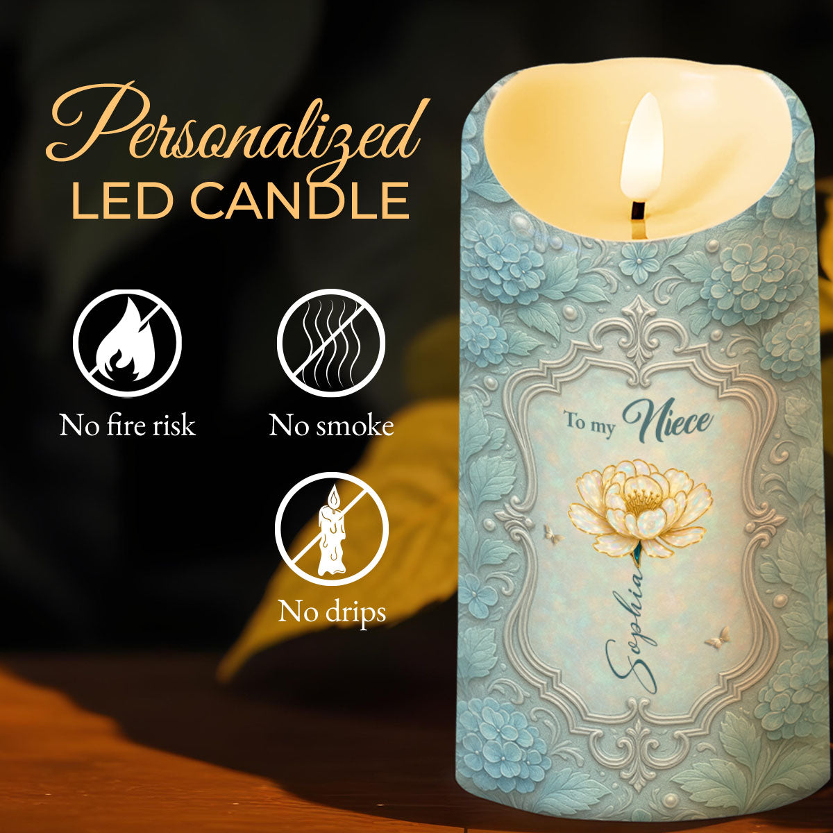 Bond Between Aunt And Niece, Beautiful Floral Design