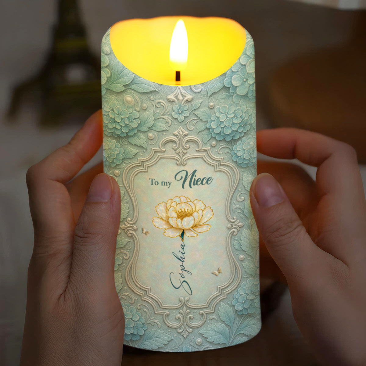 Bond Between Aunt And Niece, Beautiful Floral Design