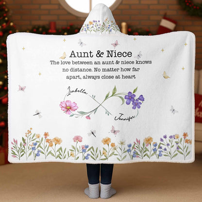 The Love Between Aunt & Niece, Flowers And Butterflies