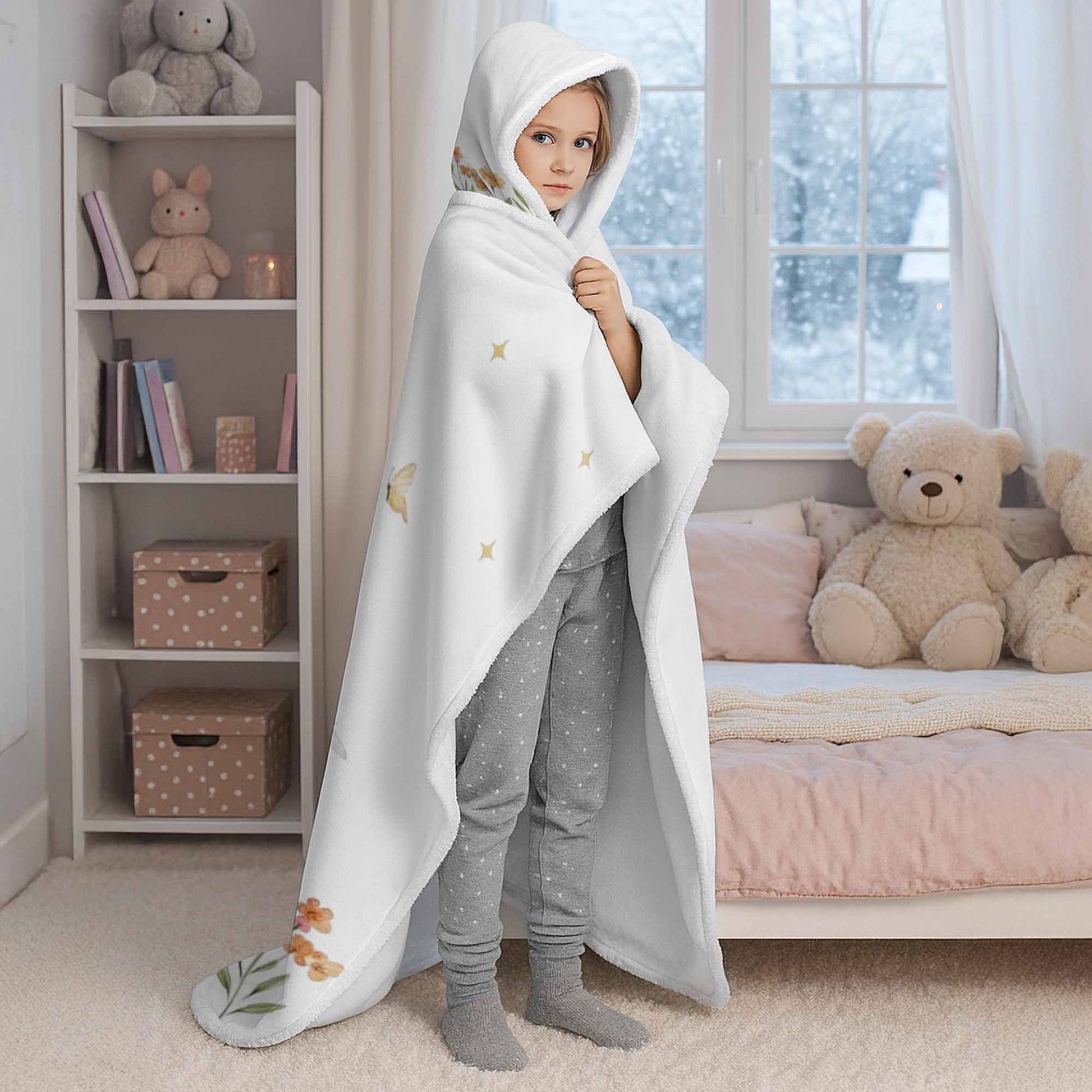 The Love Between Aunt & Niece, Flowers And Butterflies