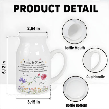 Aunt And Niece's Bond, Flowers and Butterfly