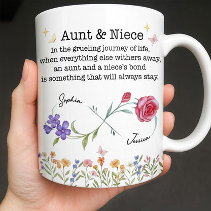 Aunt And Niece’s Bond With Flowers And Butterfly