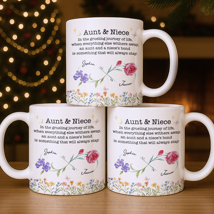 Aunt And Niece’s Bond With Flowers And Butterfly