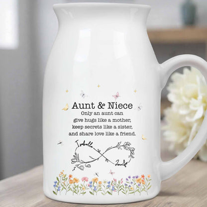 Only An Aunt Can Give Hugs Like A Mother, Flowers And Butterflies