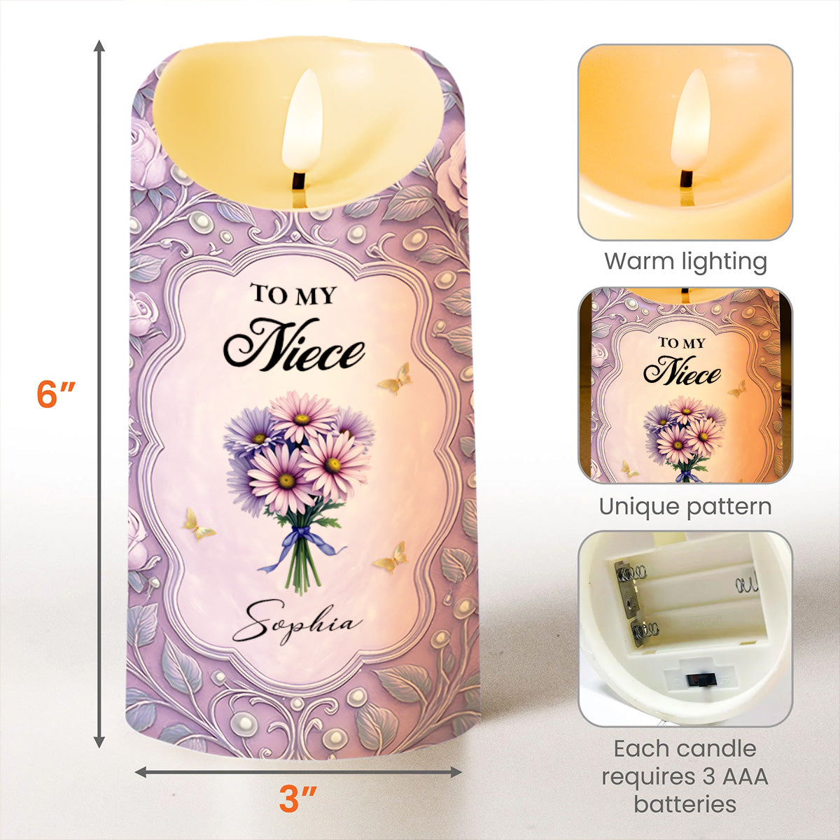 To My Niece, Beautiful Flowers and Butterflies