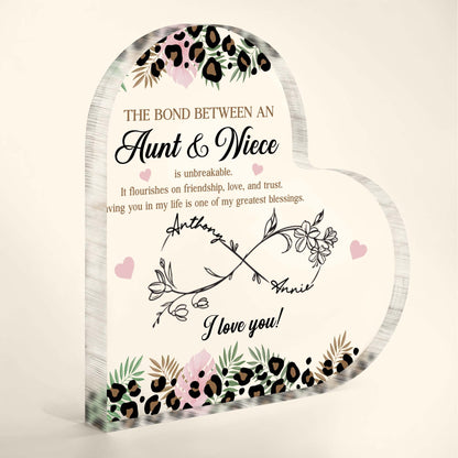 The Bond Between An Aunt & Niece, Flowers And Hearts