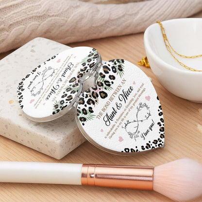 The Bond Between An Aunt And Niece Leopard Print Infinity Flower