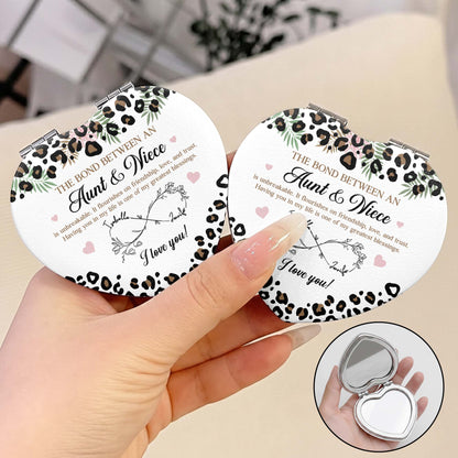 The Bond Between An Aunt And Niece Leopard Print Infinity Flower