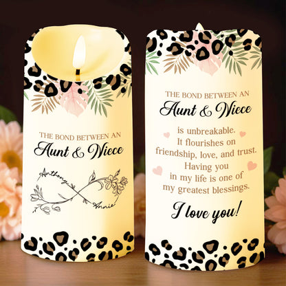 The Bond Between An Aunt & Niece, Flowers And Leopard Print