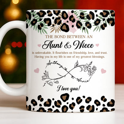 The Bond Between An Aunt & Niece, Leopard Print And Hearts