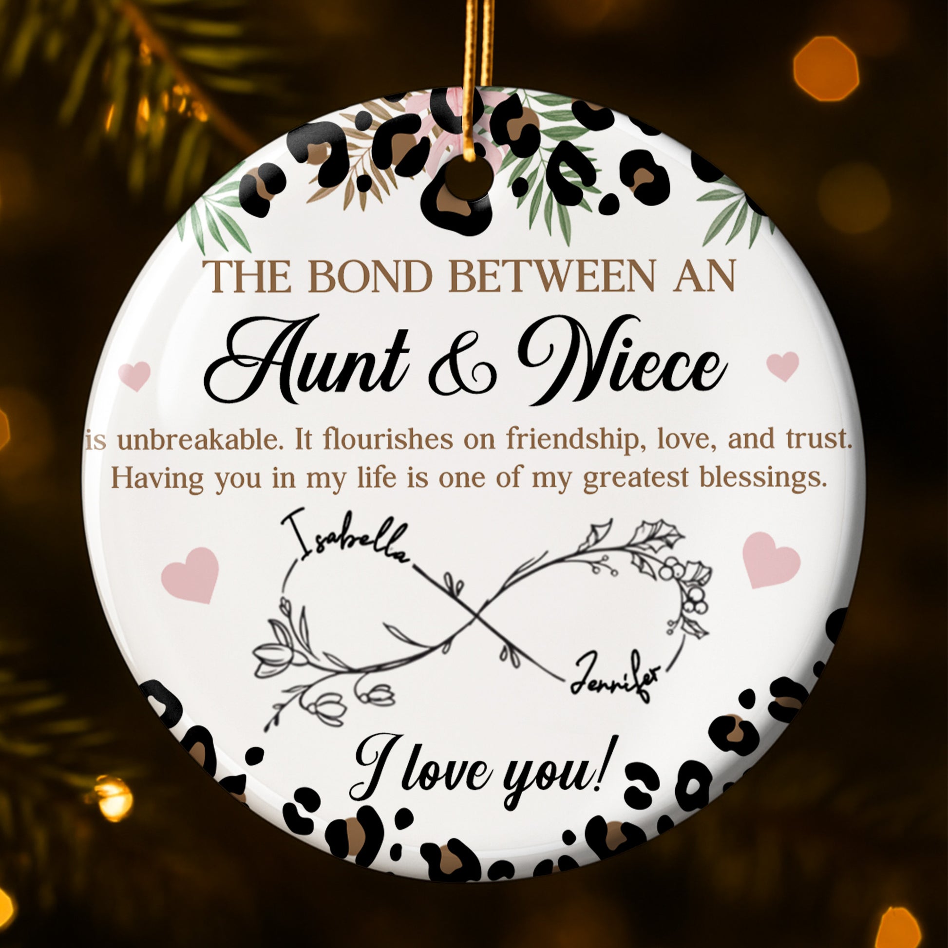 The Bond Between An Aunt & Niece, Leaves and Hearts