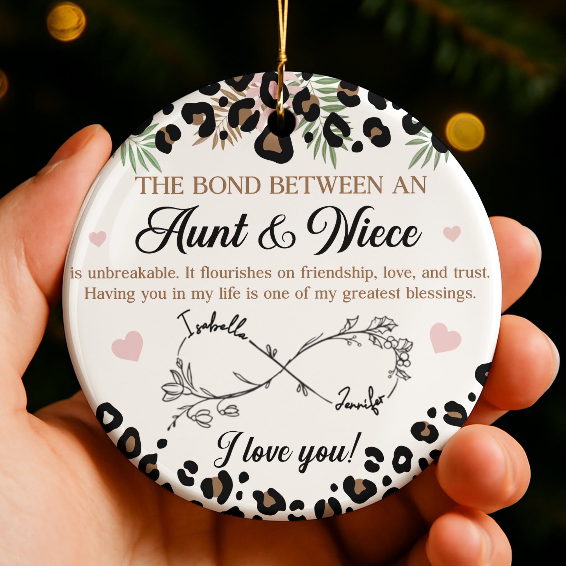 The Bond Between An Aunt & Niece, Leaves and Hearts