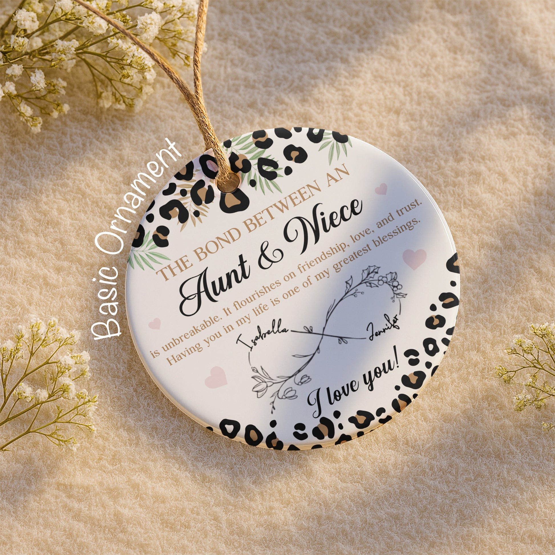 The Bond Between An Aunt & Niece, Leaves and Hearts