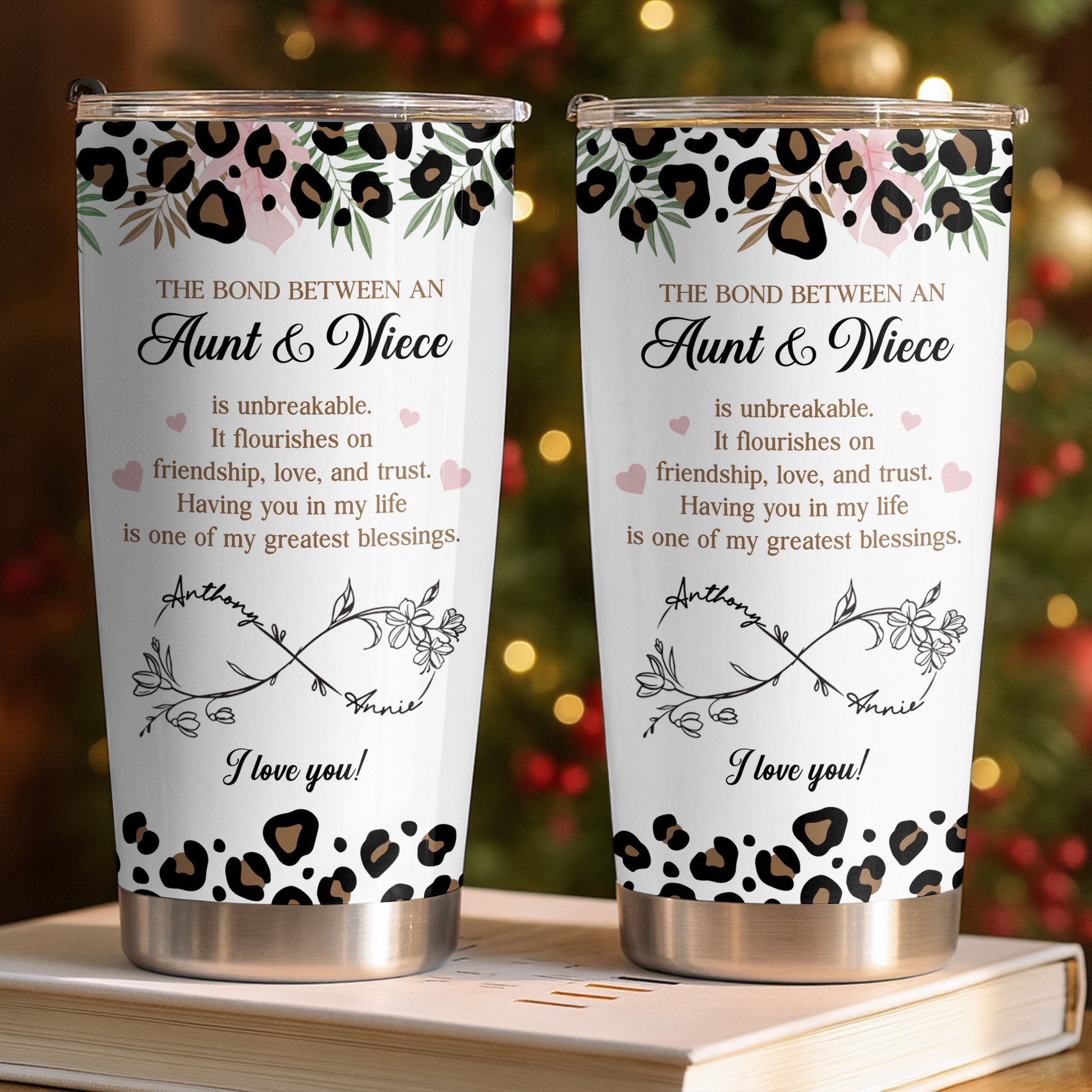 The Bond Between An Aunt & Niece, Flowers And Hearts