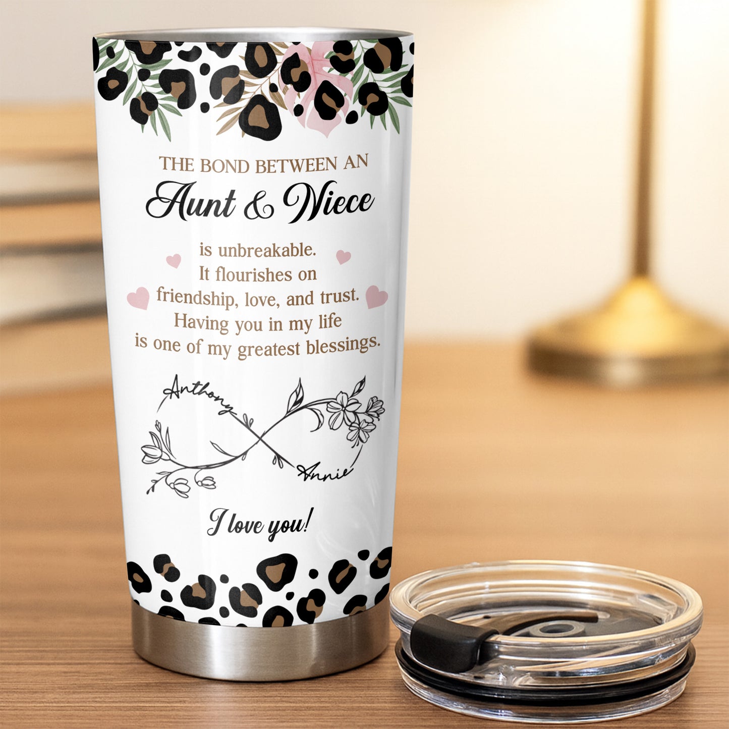 The Bond Between An Aunt & Niece, Flowers And Hearts