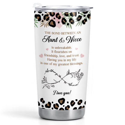 The Bond Between An Aunt & Niece, Flowers And Hearts