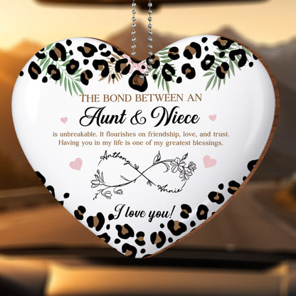 The Bond Between Aunt & Niece, Leopard Print And Flowers