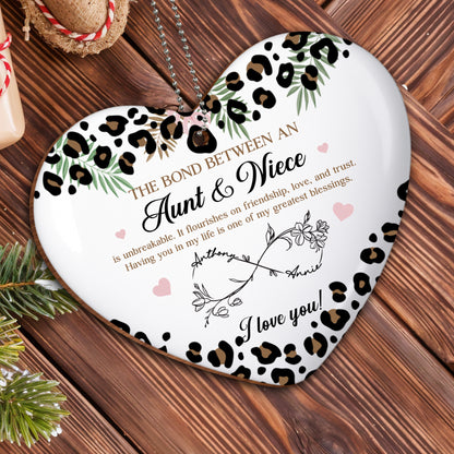 The Bond Between Aunt & Niece, Leopard Print And Flowers