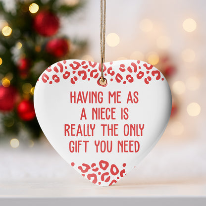 Having Me As A Niece, Heart With Leopard Print