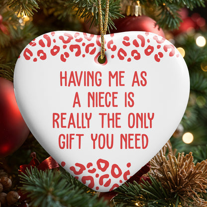 Having Me As A Niece, Heart With Leopard Print