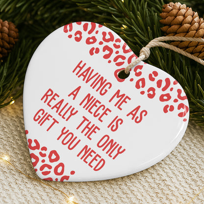 Having Me As A Niece, Heart With Leopard Print