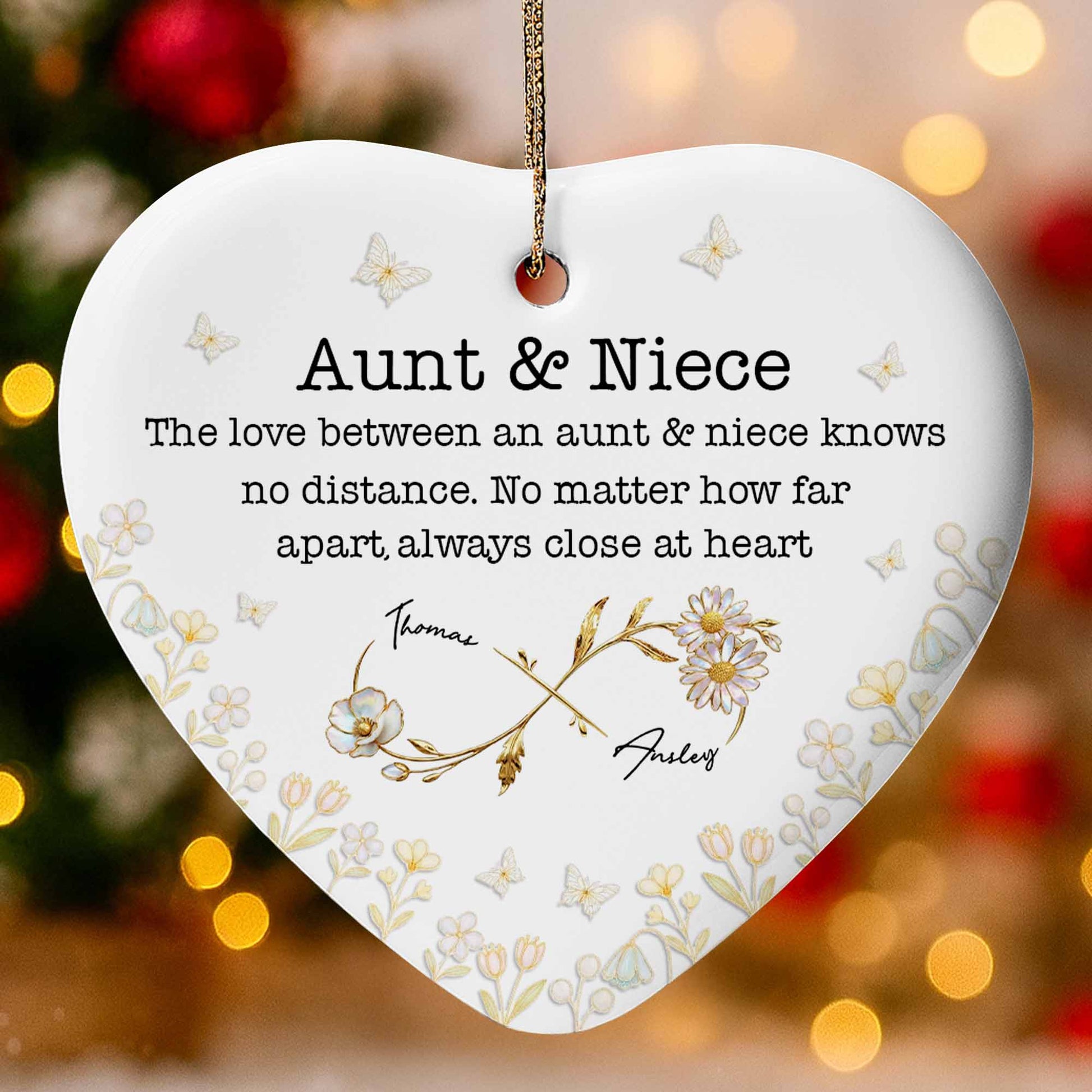 Love Between Aunt And Niece, Butterflies And Flowers