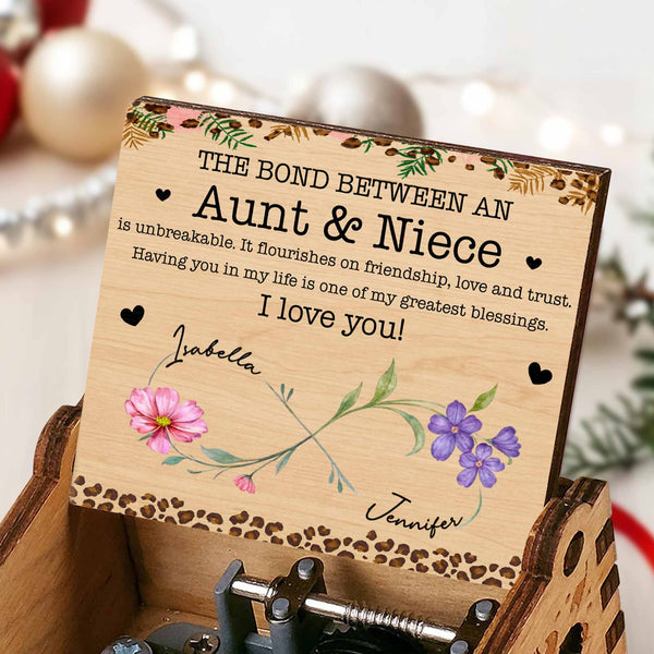 The Bond Between An Aunt & Niece, Hearts and Flowers