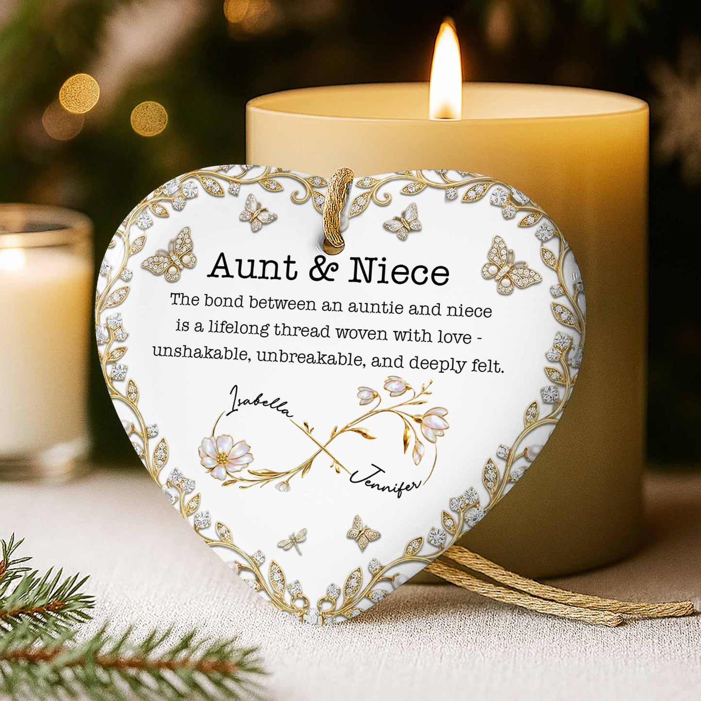 The Bond Between An Auntie And Niece With Butterflies And Flowers