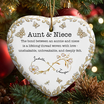 The Bond Between An Auntie And Niece With Butterflies And Flowers