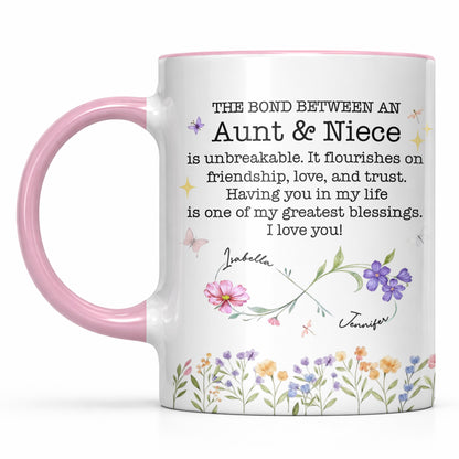 The Bond Between An Aunt & Niece, Flowers And Butterflies