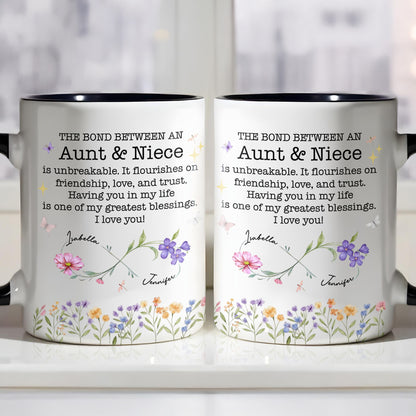 The Bond Between An Aunt & Niece, Flowers And Butterflies