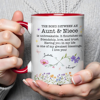 The Bond Between An Aunt & Niece, Flowers And Butterflies