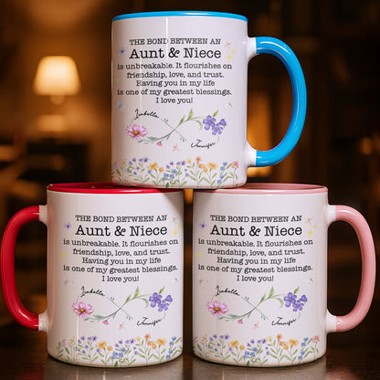 The Bond Between An Aunt & Niece, Flowers And Butterflies