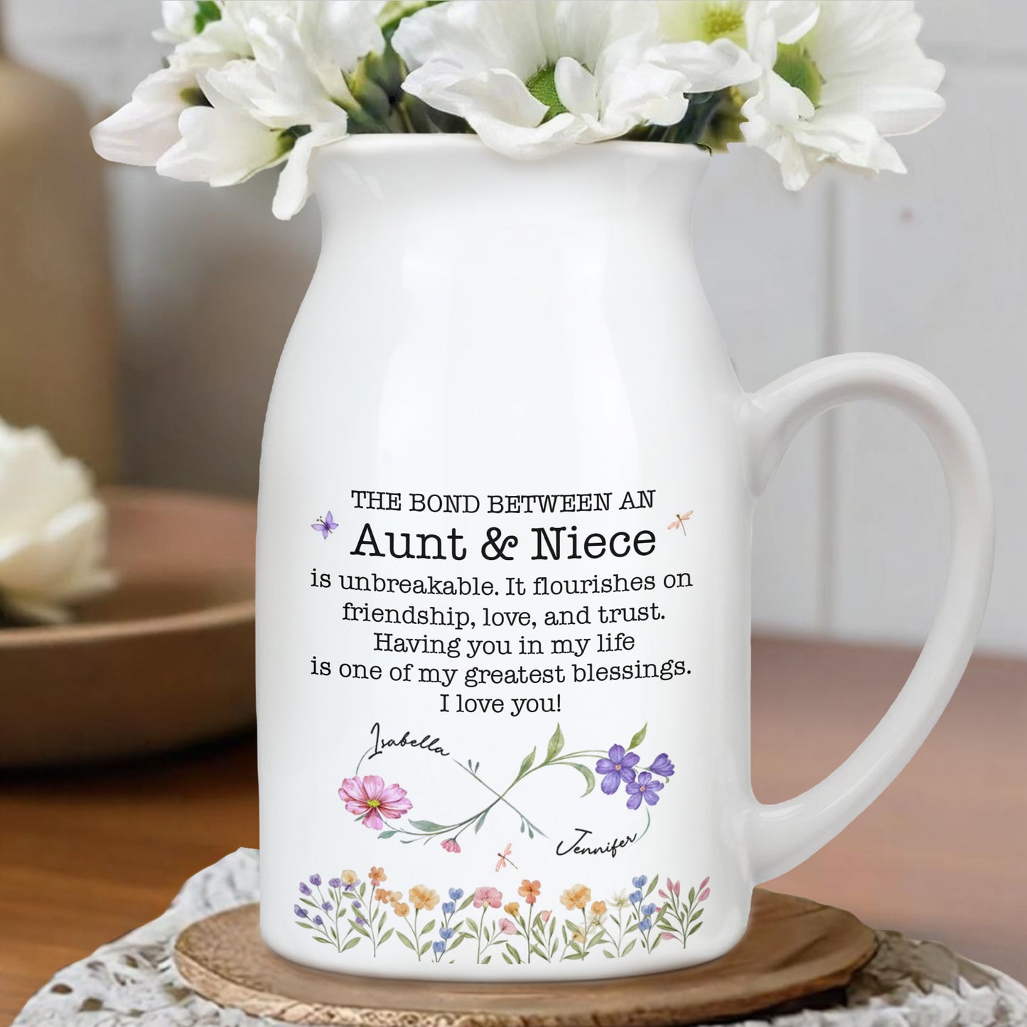 The Bond Between An Aunt & Niece, Flowers Design