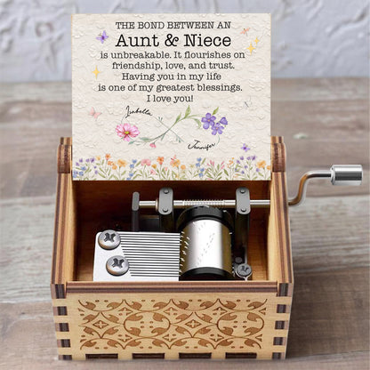 Bond Between Aunt & Niece, Flowers & Butterflies