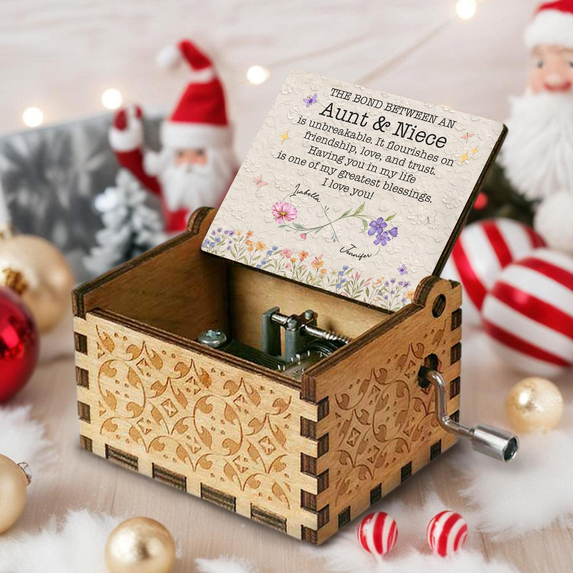 Bond Between Aunt & Niece, Flowers & Butterflies