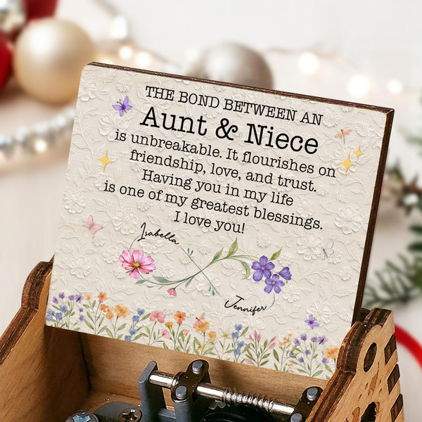 Bond Between Aunt & Niece, Flowers & Butterflies