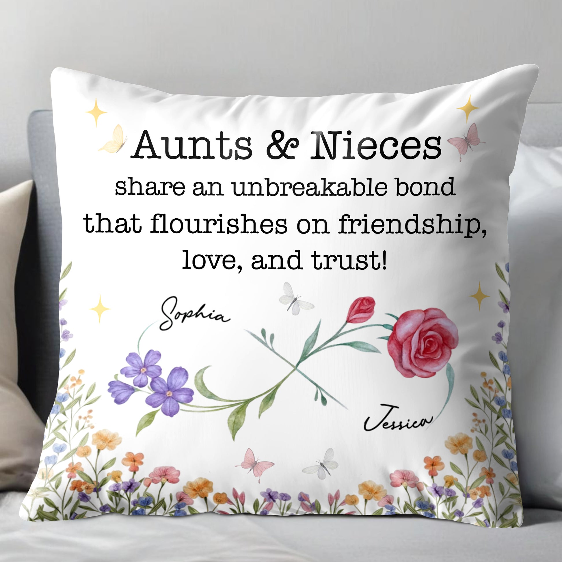 Aunts & Nieces Share An Unbreakable Bond, Flowers & Butterflies